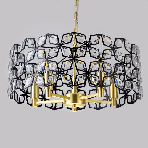 Modern Round Crystal Chandelier – Elevate Your Home with Timeless Luxury