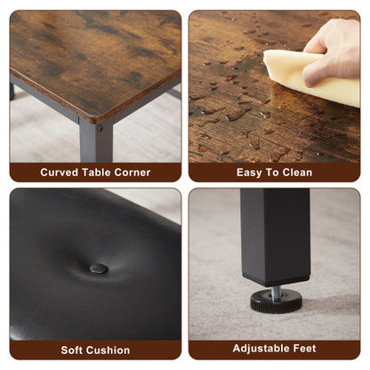 Viva Atelier Collection: Viva Atelier Ironwood Industrial Dining Set