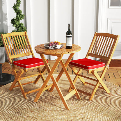 Viva Terra Acacia Folding Outdoor Chairs (Set of 2)
