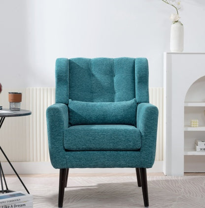 Teal Upholstered Armchair | Viva Cozy Luxe