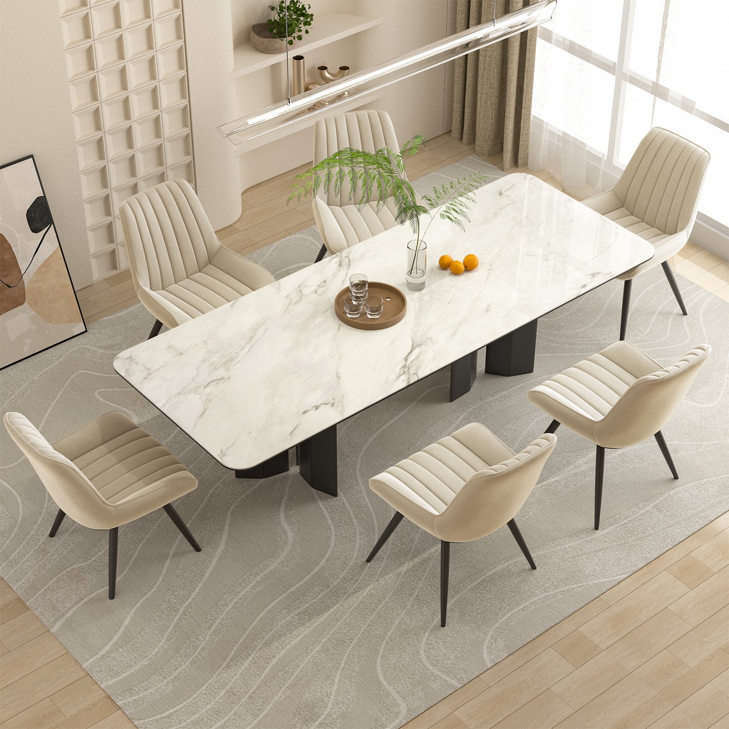 Viva Orion Waterfall-Cushion Swivel Bar Stool
