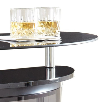 Ariana Noir Demilune Bar Server – Viva Luxe Collection