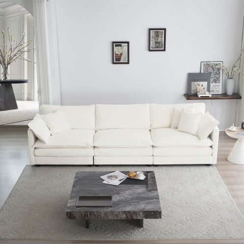 Viva Solenne Mid-Century Modern 3-Seater Sofa