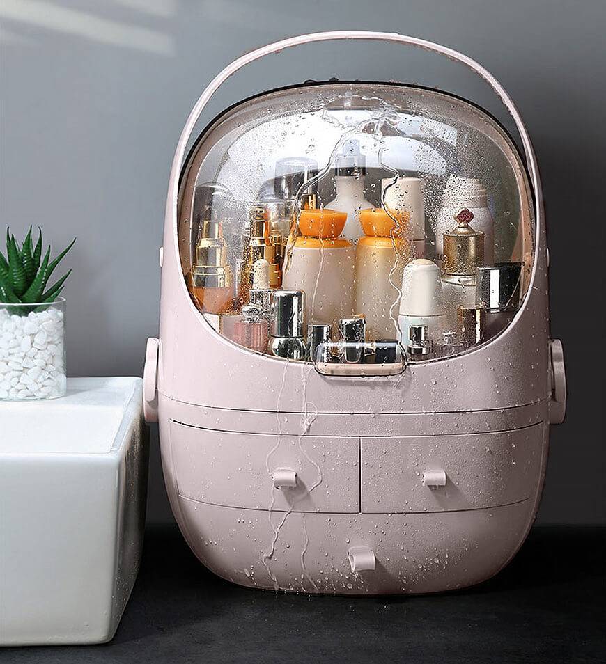 Viva Bellezza Collection: Viva Bellezza CrystalGuard Waterproof Cosmetic Organizer