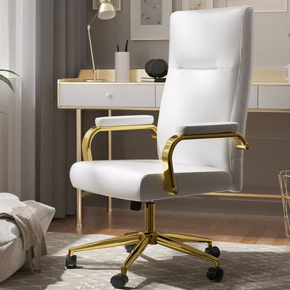 Viva Aurelia Collection: Viva Aurelia White Leather Executive Office Chair
