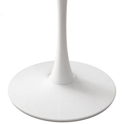 White 32-in Round Dining Table | Viva Vesper
