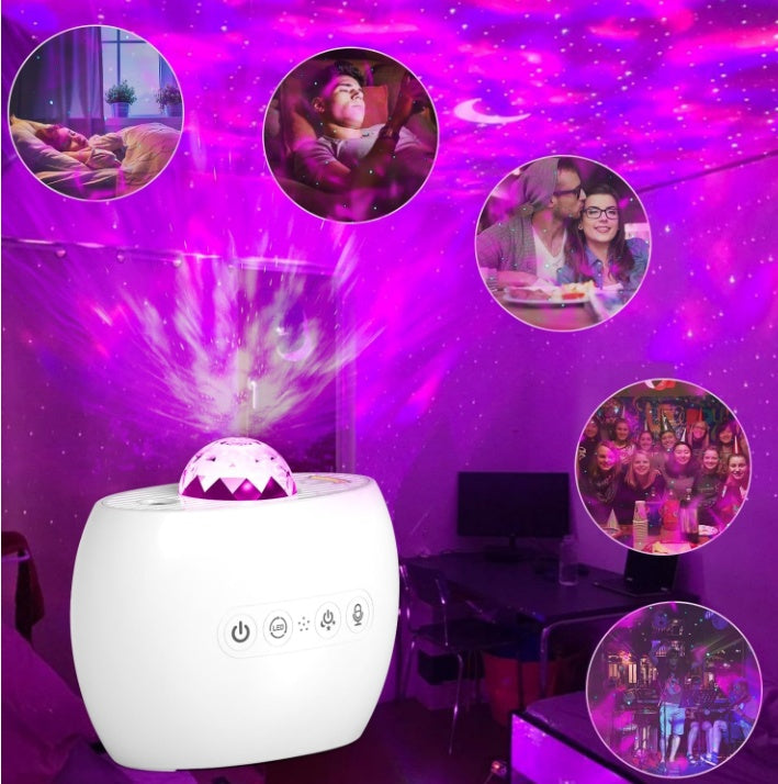Relic Moon Lamp – Celestial Galaxy Projector with Bluetooth Speakers & Northern Lights Display