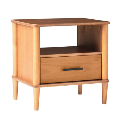 Viva Elite Caramel Spindle Nightstand – The Future of Transitional Elegance