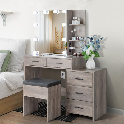 Viva Elite 3-Drawer Dressing Table Set Collection - The Future of Stylish Sophistication