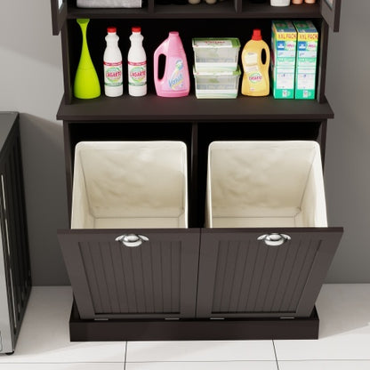 2-Compartment Laundry Cabinet with Tilt-Out Baskets | Viva