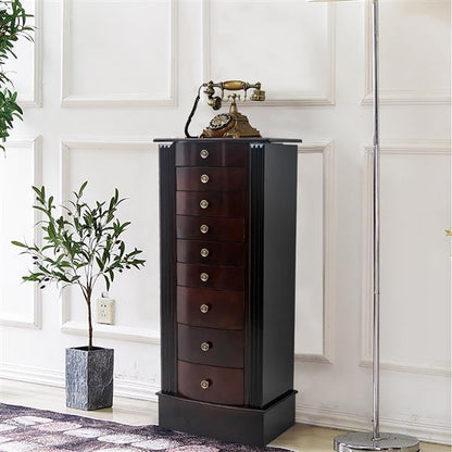 Viva Elite Grandeur Wooden Floor-Standing Jewelry Mirror Cabinet – The Future of Majestic Storage