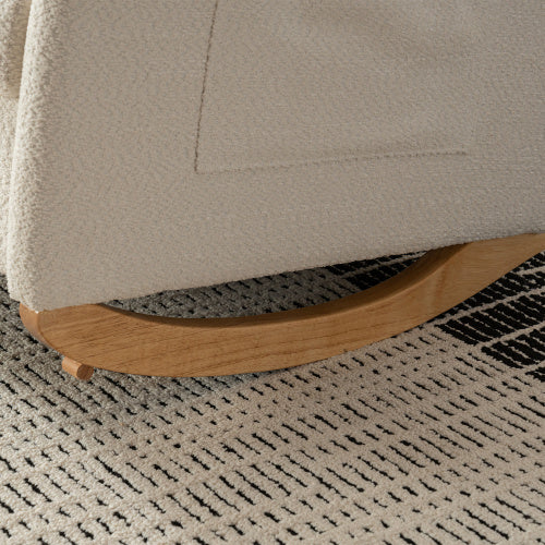Beige Rocking Chair & Footrest Set | Viva Élan