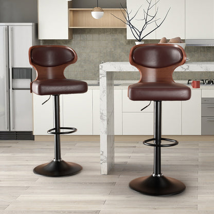 Viva Apollo Adjustable Swivel Bar Stools (Set of 2)