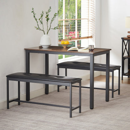 Viva Atelier Collection: Viva Atelier Ironwood Industrial Dining Set