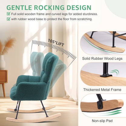 Teddy Fabric Gliding Rocking Chair
