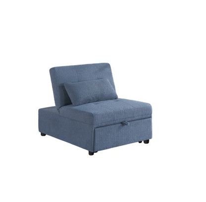 Viva Elite Nimbus Blue-Gray Sherpa Sleeper Sofa Chair - The Future of Cozy Luxury