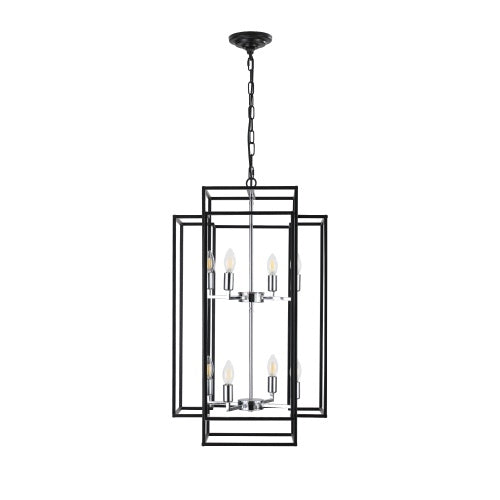 Viva Smart Living Collection: 8‑Lantern Tiered Farmhouse Chandelier