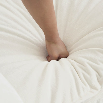 White Upholstered Loveseat Sofa | Viva Aurora