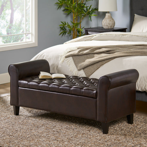 Viva Hayes Armed Storage Bench