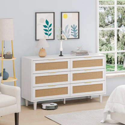 Viva Odette 6-Drawer Rattan Storage Cabinet