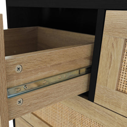 Viva Solis 4-Drawer Rattan Cabinet – Quiet Luxury Meets Everyday Storage