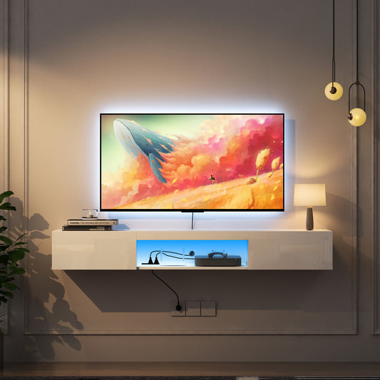 Viva Lumen Collection: The Lumen Halo Floating TV Stand