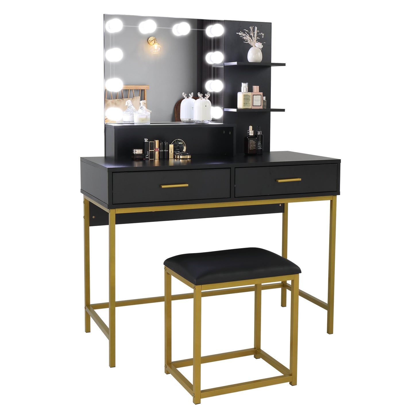 Viva Elite Trine Industrial Three-Tier Vanity Set - The Future of Minimalist Luxury