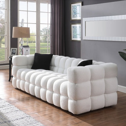 Viva Marshmallow Edition – 84.3" White Bouclé Sofa