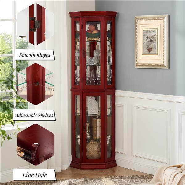 Viva Elite Aurora Corner Display Cabinet – The Future of Illuminated Showcase Design