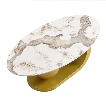 Viva Elite Sintered Stone Oval Coffee Table – The Future of Living Room Architecture