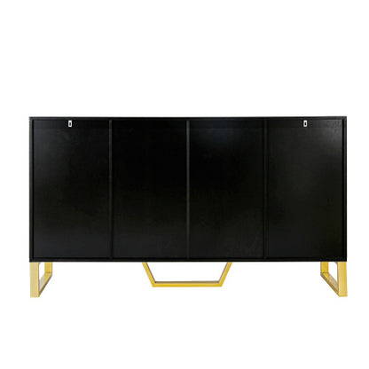 Black 4-Door Sideboard | Viva Meridian