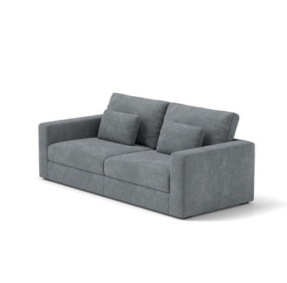 83-in Gray-Teal 3-Seater Sofa | Viva