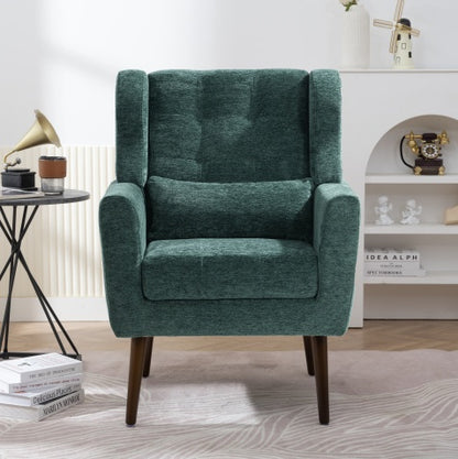 Black-Green Upholstered Lounge Chair | Viva