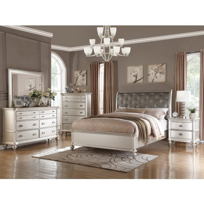 Silver Gray 2-Drawer Nightstand | Viva Elite