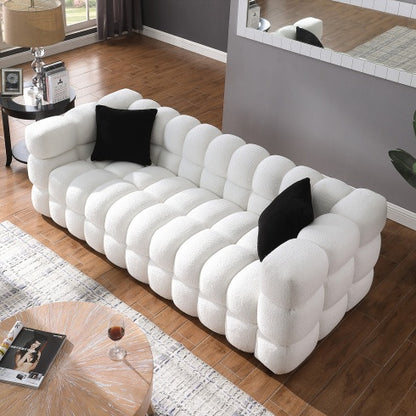 Viva Marshmallow Edition – 84.3" White Bouclé Sofa