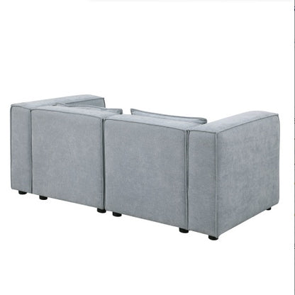 Modular Sofa – Beige or Grayish Blue Chenille | Viva Astrid