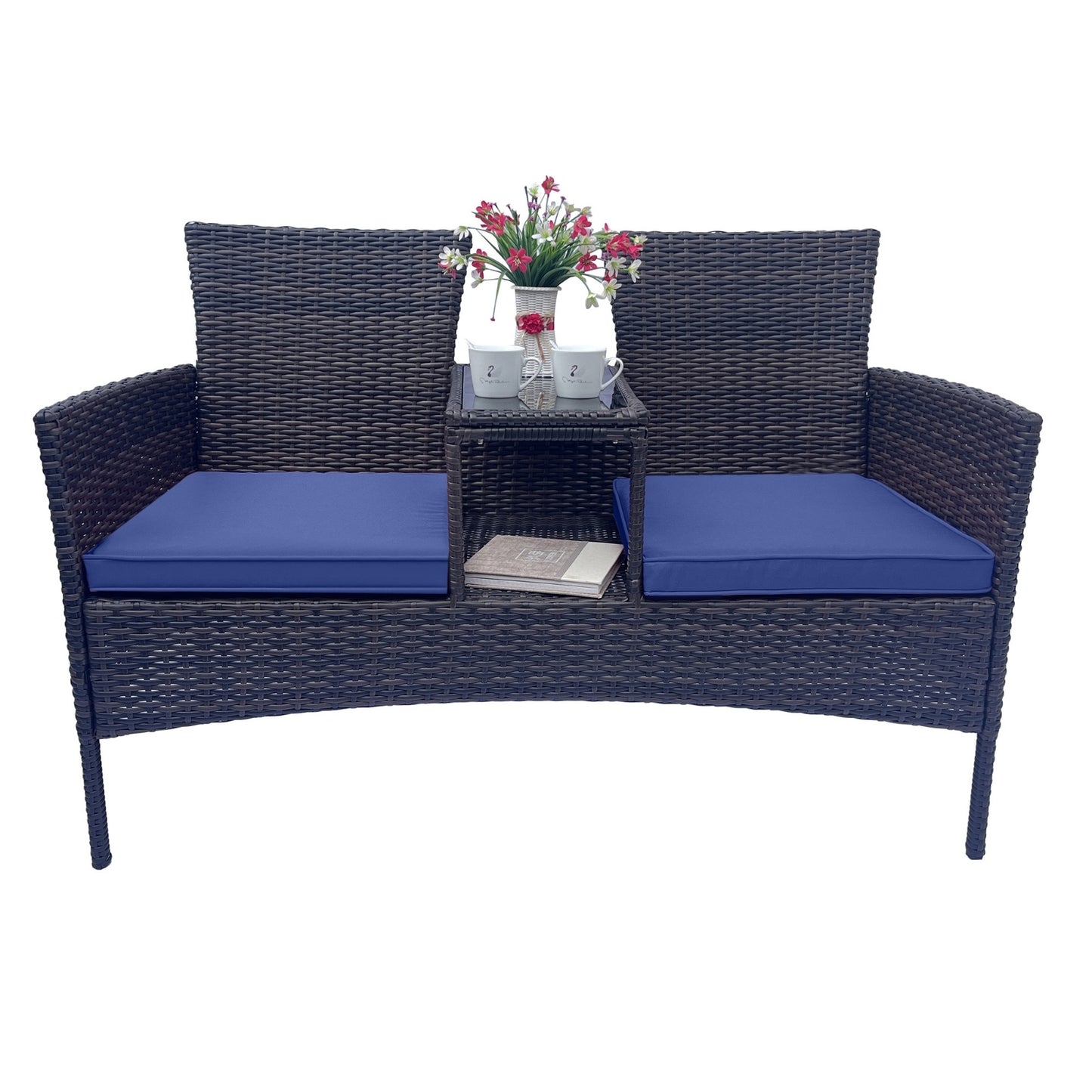 Viva Atelier Marlowe Woven Patio Conversation Set