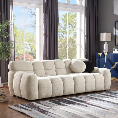 Viva Smart Living Collection: Bouclé Marshmallow 3‑Seater Sofa