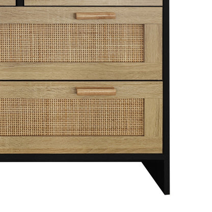 Viva Solis 4-Drawer Rattan Cabinet – Quiet Luxury Meets Everyday Storage