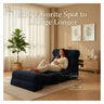 Viva Elite Folding Sofa Bed – 3-in-1 Convertible Sleeper Chair with Back Support, Corduroy Floor Couch