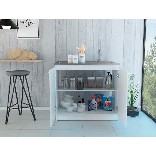 Viva Atelier Selene 2-Door Utility Sink & Cabinet