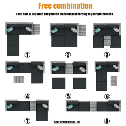 The Viva 5-Piece Outdoor Wicker Sofa Set – Alfresco Living, Redefined