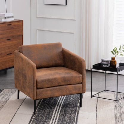 Monaco Orange Upholstered Armchair | Viva