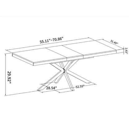 dining table in a modern home setting