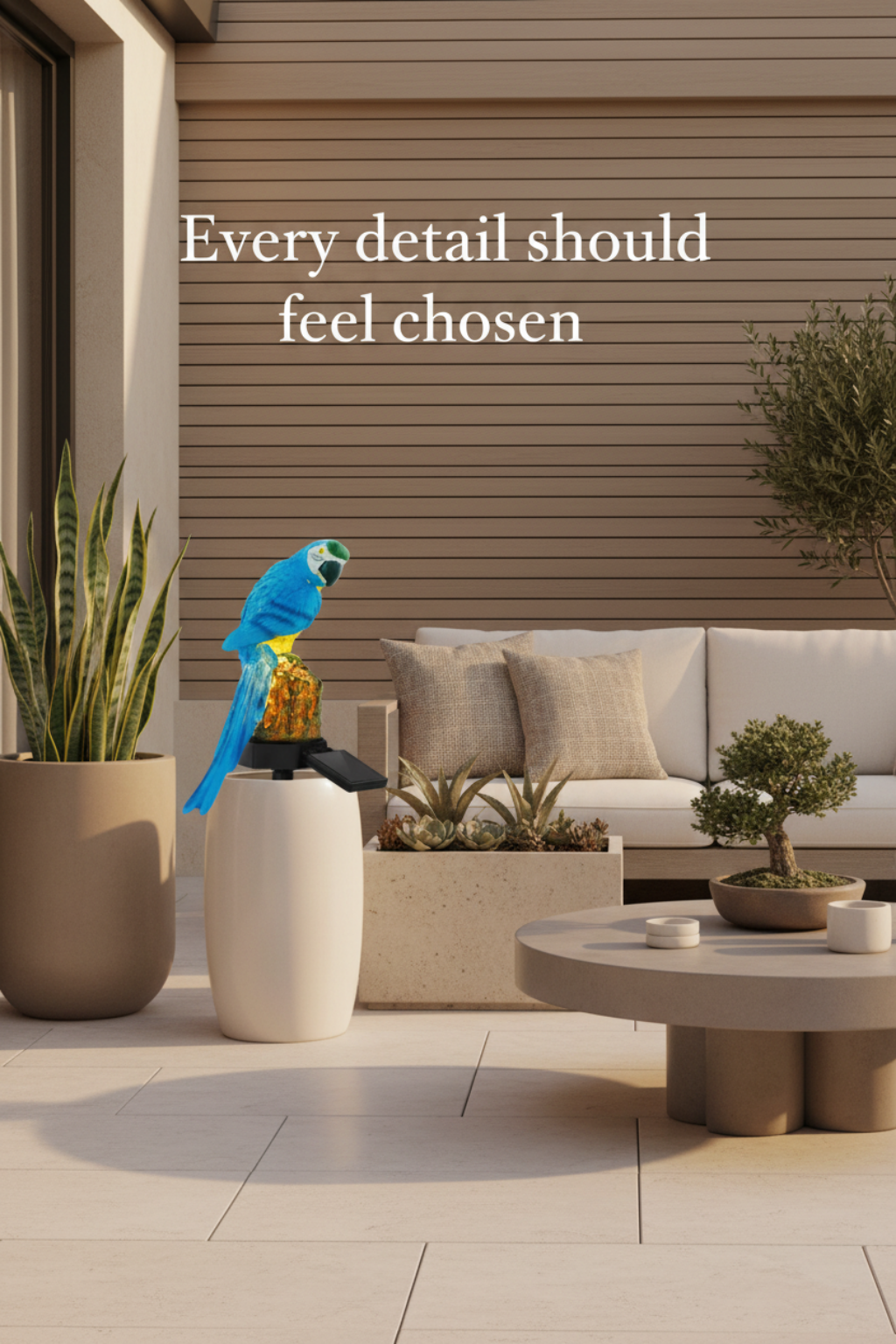 Viva Elite Solar Parrot Garden Light - Whimsical LED Landscape Sculpture