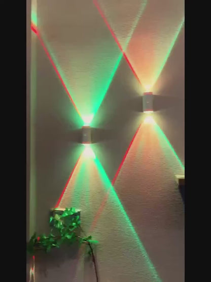 Set of 4-2 Night Sensor Lights Color Ambient Magnetic Installation 3 Lighting Modes for Living Room Bed