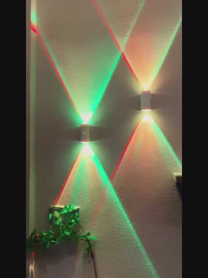 Set of 4-2 Night Sensor Lights Color Ambient Magnetic Installation 3 Lighting Modes for Living Room Bed