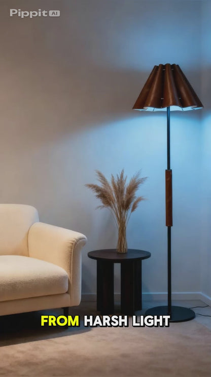 Artisan Leather Floor Lamp