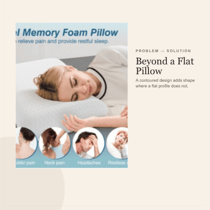 Viva Elite contour pillow shaped sleep surface graphic