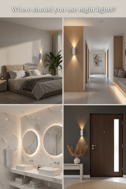 Viva Elite Rechargeable LED Night Light – Magnetic Wall Lamp with Multi-Color Mode